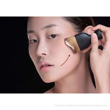 Face contour cosmetic brush